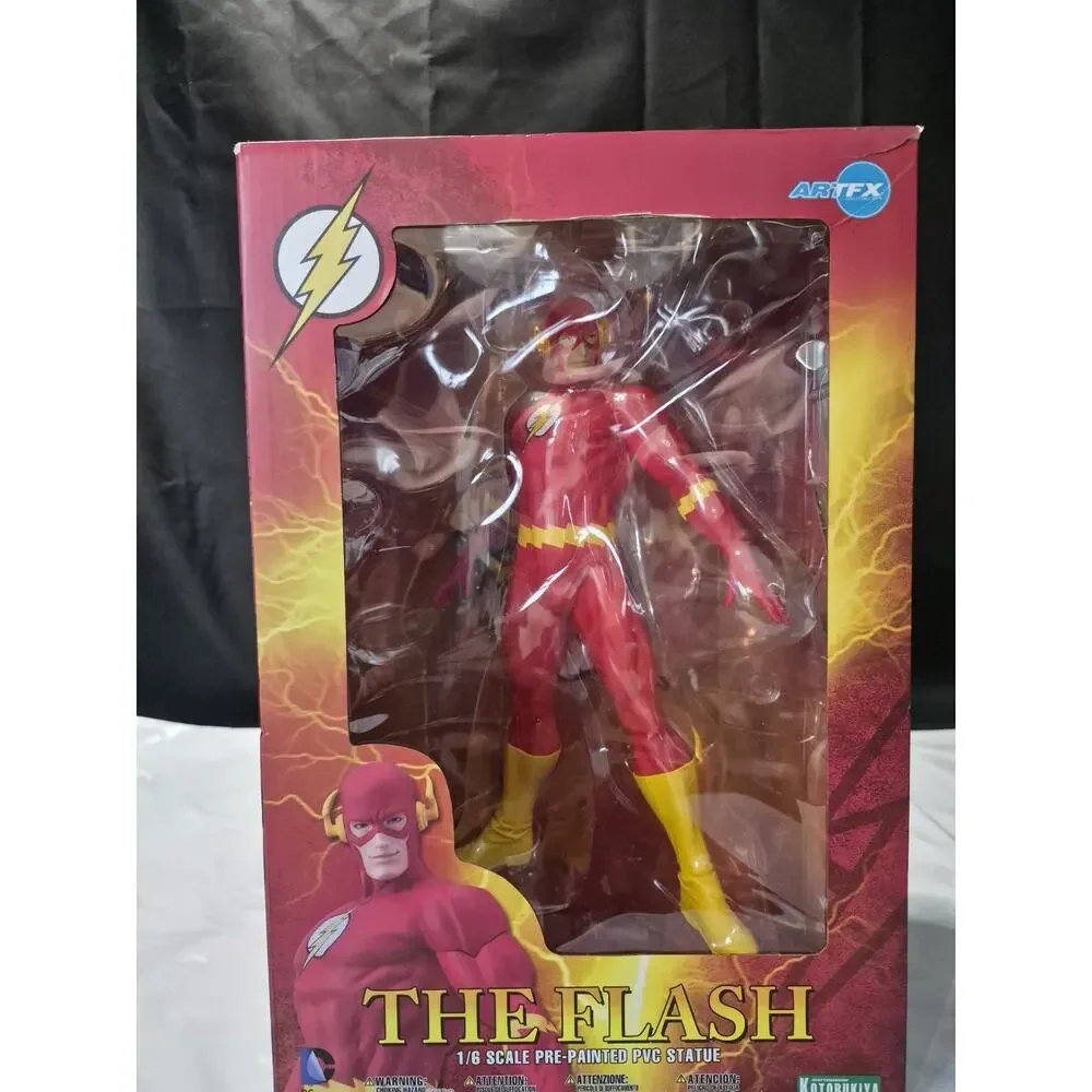 DC Comics ARTFX The Flash Statue Figure 1/6 Scale Kotobukiya Never Played With..